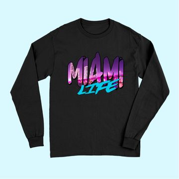 Discover Men's Long Sleeves Miami Life Beach View