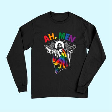 Discover Ah Men Gay Jesus Christian Long Sleeves