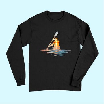 Discover Kayaking Silhouette Kayak Kayaker Long Sleeves