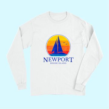 Discover Vintage Newport Rhode Island Sailing Long Sleeves