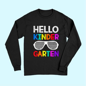 Discover Hello Kindergarten Back To School Teacher Student Long Sleeves