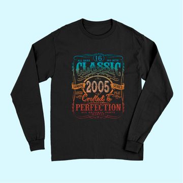 Discover Vintage 2005 Limited Edition Gift 16th Birthday Long Sleeves