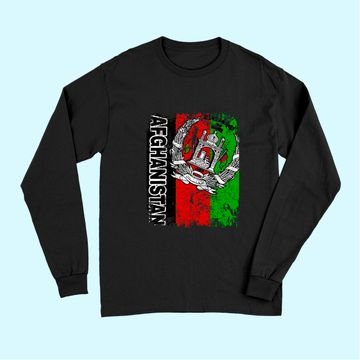 Discover Vintage Afghanistan Flag Long Sleeves