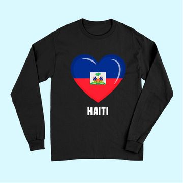 Discover Haiti Flag Long Sleeves