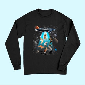 Discover Galaxy Cat UFO Long Sleeves