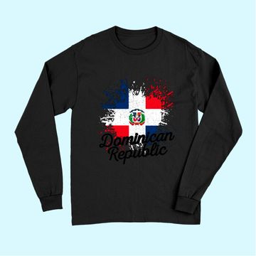 Discover Dominican Republic Patriotic Flag Premium Long Sleeves