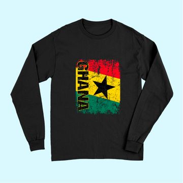 Discover GHANA Flag Vintage Long Sleeves