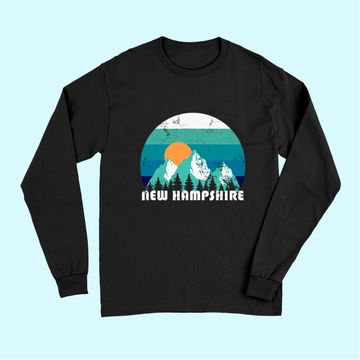 Discover New Hampshire State Retro Long Sleeves