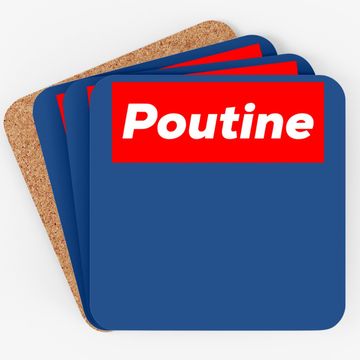 Discover Poutine Box Logo Coaster