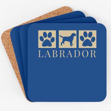 Discover Labrador Retriever Silhouette Dog Black Lab Mom Dad Coaster