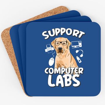 Discover Computer Lab Funny Computer Science Teacher Dog Coaster