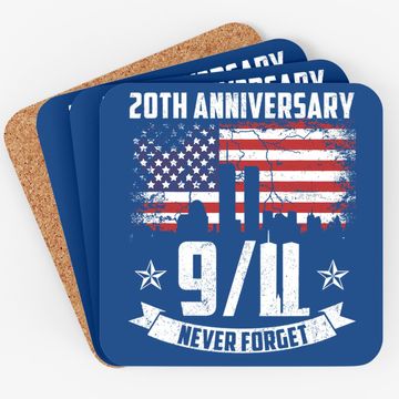 Discover Patriot Day 2021 Never Forget 9-11 20th Anniversary Coaster