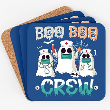 Discover Boo Boo Crew Nurse Halloween Ghost Costume Matching Coaster