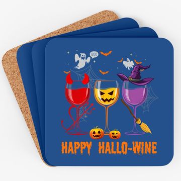 Discover Happy Hallo Wine Glass Wine Drinking Coaster