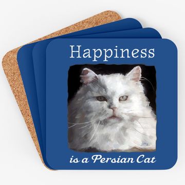 Discover Happiness Is A Persian Cat Coaster