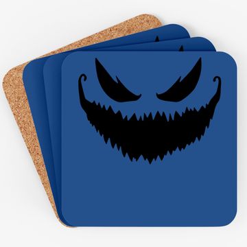 Discover Pumpkin Jack O Lantern Face Coaster