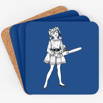 Discover Chainsaw Girl Punk Goth Horror Fan Sinister Rocker Coaster