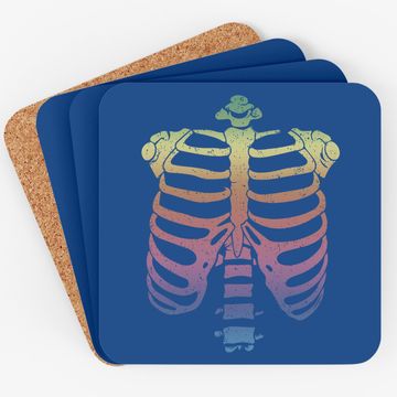 Discover Halloween Skeleton Rib Cage Coaster