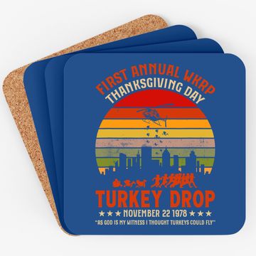 Discover First Annual Wkrp Thanksgiving Day Turkey Drop Coaster