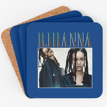 Discover Rihanna Rap Hip Hop 90s Retro Coaster
