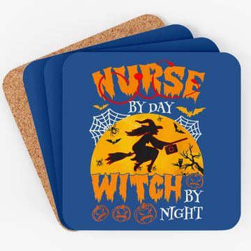 Discover Nurse By Day Witch By Night Halloween Coaster