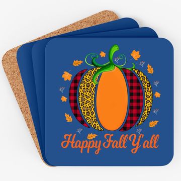 Discover Happy Fall Y'all Autumn Season Coaster
