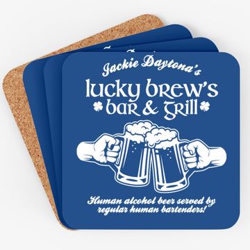 Discover Lucky Brew's Bar Grill Jackie Daytona Coaster