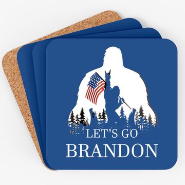Discover Let's Go Brandon Us Flag Bigfoot Coaster