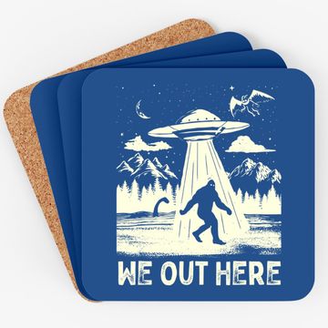 Discover We Out Here Bigfoot Mothman Cryptid Ufo Abduction Coaster