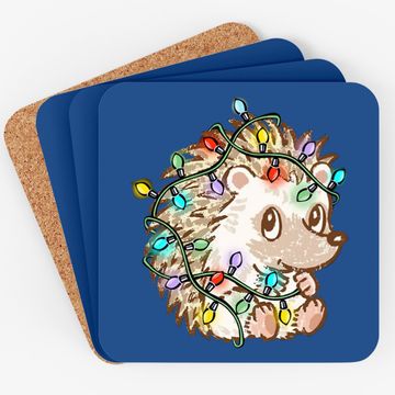 Discover Hedgehog Christmas Colors Coaster