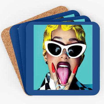 Discover Cardi B Album Cover Drag Queen Cool Coaster