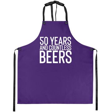 Discover 50 Years And Countless Beers Funny Drinking Apron