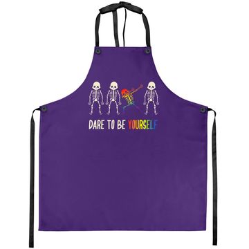 Discover Dare To Be Yourself Apron | Cute Lgbt Pride Apron Gift