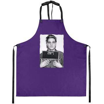 Discover Elvis Presley Army Mug Shot Apron