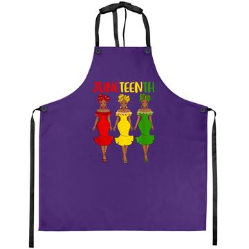 Discover Juneteenth Melanin Black Apron