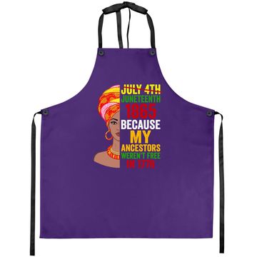 Discover Juneteenth Queen Melanin African American Apron Apron
