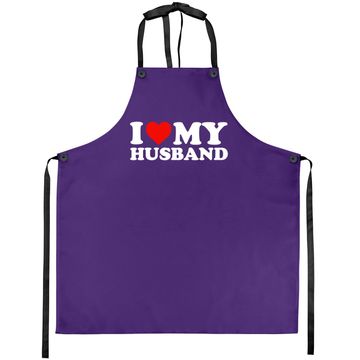 Discover I Love My Husband Apron