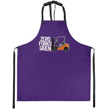 Discover Funny Forklift Operator - Zero Forks Given Apron
