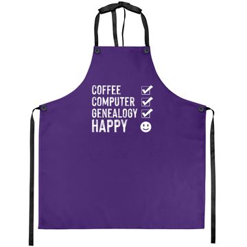 Discover Coffee Computer Genealogy Genealogist Ancestry Lineage Gift Apron