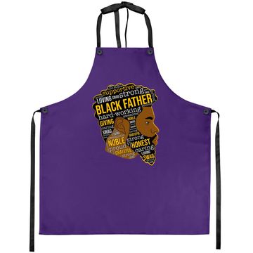 Discover Black Father King Afro African Man Apron