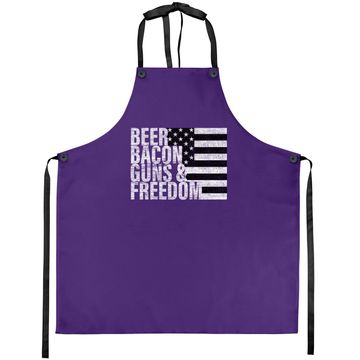 Discover Cigars Bourbon Guns & Freedom Apron Flag Apron