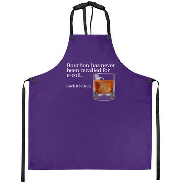 Discover Bourbon Has Never Been Recalled For E-coli - Funny Whiskey Apron