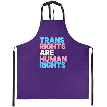 Discover Trans Right Are Human Rights Apron Transgender Lgbtq Pride