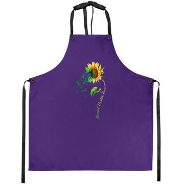 Discover Mental Health Awareness Sunflower Apron