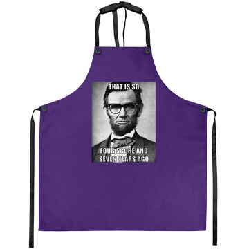 Discover Funny Hipster Abraham Lincoln Apron