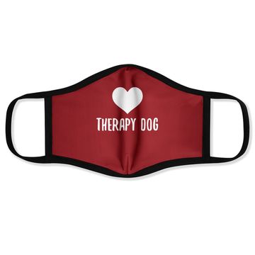 Discover Therapy Dog Face Mask