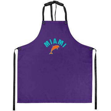 Discover Miami Apron Retro Dolphin