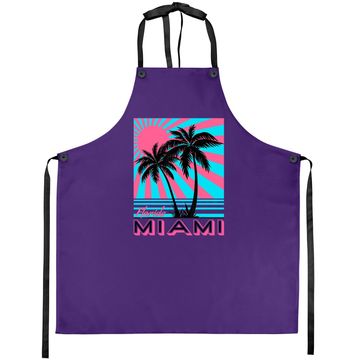 Discover Miami Apron Florida Palm Trees