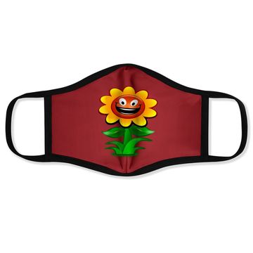Discover Happy Sunflower Cartoon Face Mask