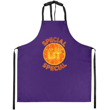 Discover Special When Lit - Funny Retro Pinball Gift Apron